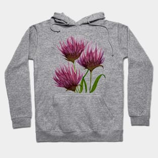 Floral Thistle Mauve Hoodie